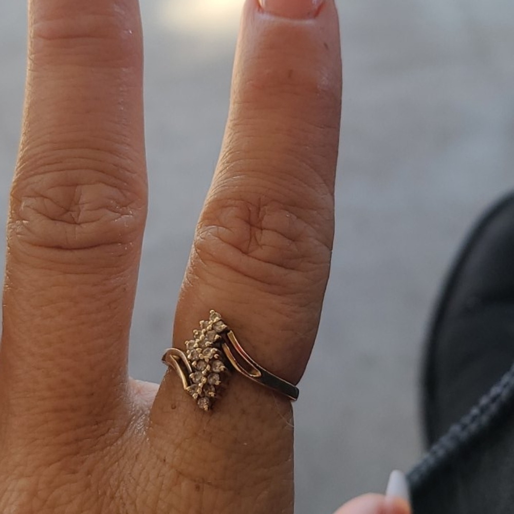 3/4 CT Diamond Waterfall Ring